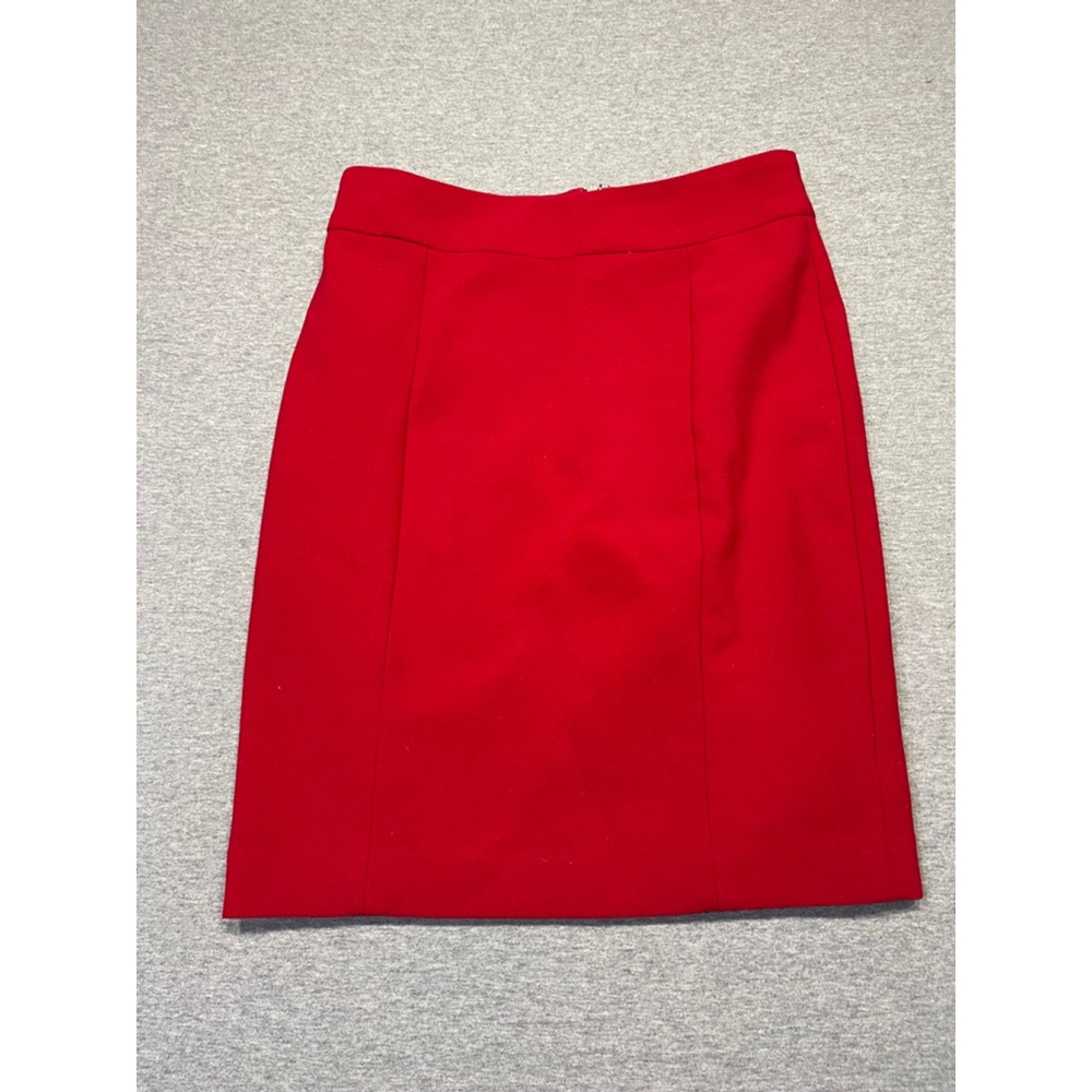 Women's Ann Taylor Red Pencil Skirt, Size 0P